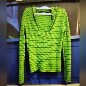 US Jeans Co. Henley with Hood